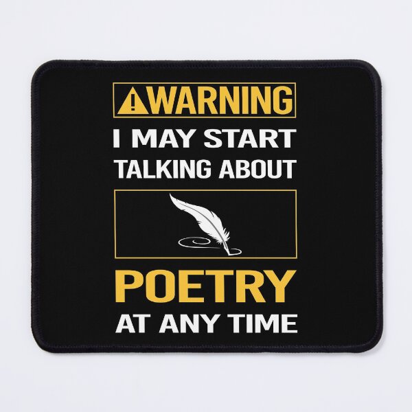 Item preview, Funny Warning Poetry Poem Poet designed and sold by FulviaContreras.
