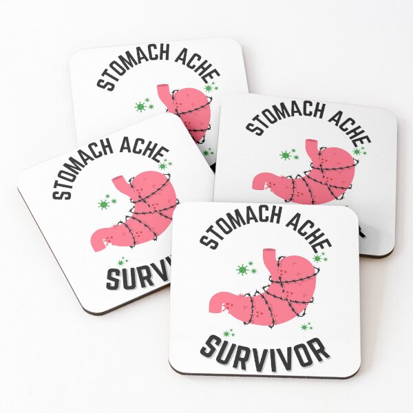 Item preview, Stomach Ache Survivor V3 Black-Tummy Ache Funny Illustrative designed and sold by MAEffects.