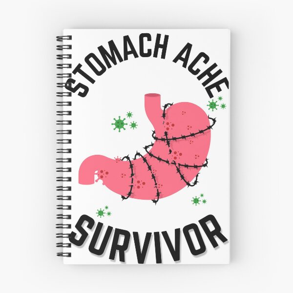 Item preview, Stomach Ache Survivor V3 Black-Tummy Ache Funny Illustrative designed and sold by MAEffects.