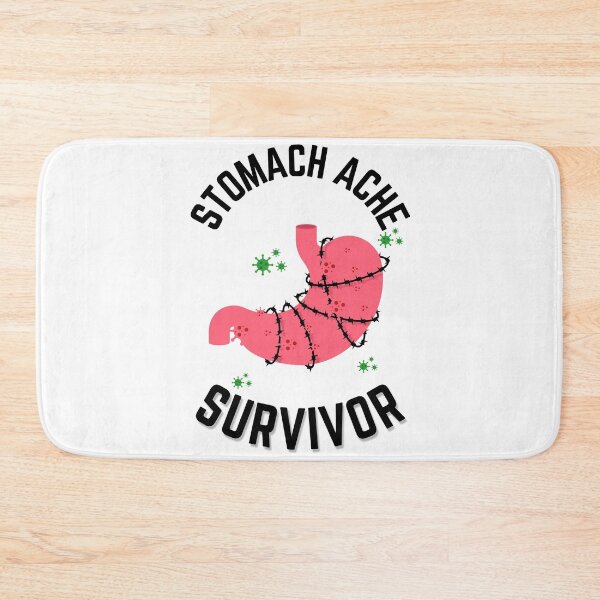 Item preview, Stomach Ache Survivor V3 Black-Tummy Ache Funny Illustrative designed and sold by MAEffects.