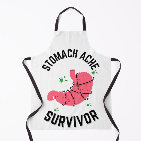 Item preview, Stomach Ache Survivor V3 Black-Tummy Ache Funny Illustrative designed and sold by MAEffects.