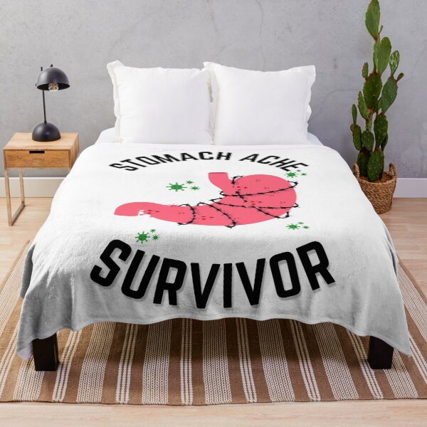 Item preview, Stomach Ache Survivor V3 Black-Tummy Ache Funny Illustrative designed and sold by MAEffects.