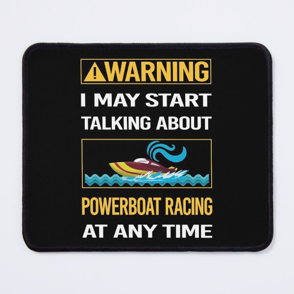 Item preview, Funny Warning Powerboat Racing designed and sold by FulviaContreras.