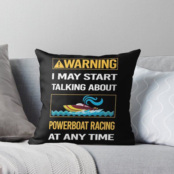 Item preview, Funny Warning Powerboat Racing designed and sold by FulviaContreras.