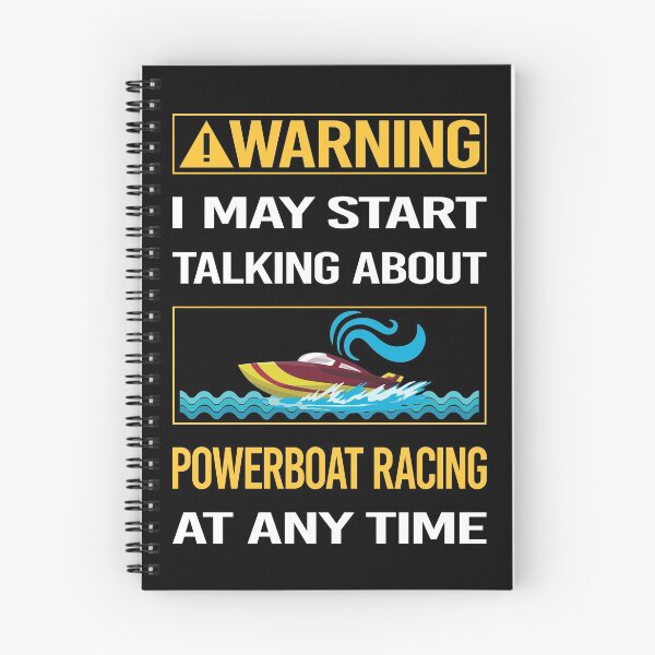 Item preview, Funny Warning Powerboat Racing designed and sold by FulviaContreras.