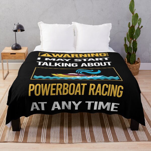 Item preview, Funny Warning Powerboat Racing designed and sold by FulviaContreras.