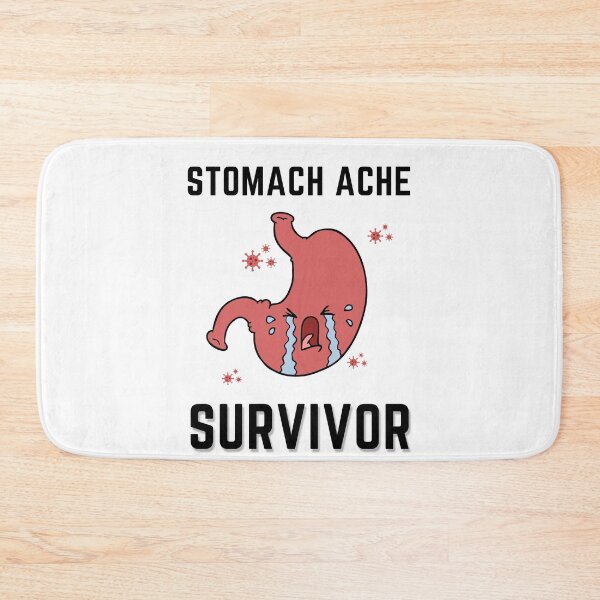 Item preview, Stomach Ache Survivor V4 Black-Tummy Ache Funny Illustrative designed and sold by MAEffects.