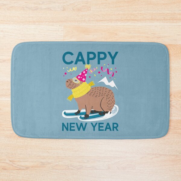 Item preview, Funny Happy New Year Capybara, funny new year capybara pun designed and sold by KlaraMacinka.