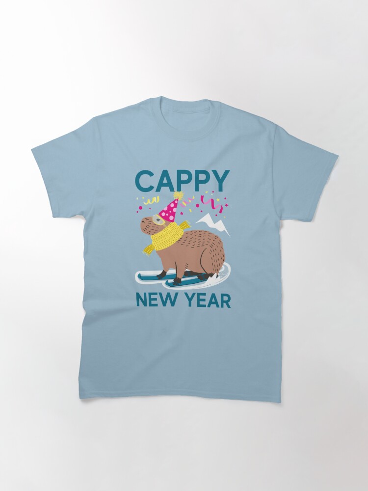 Disover Funny Happy New Year Capybara, funny new year capybara T-Shirt