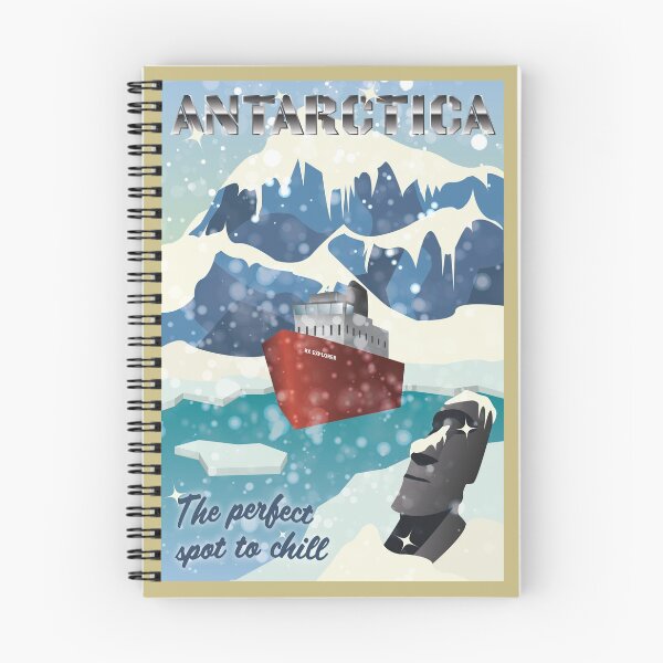 Item preview, Antarctica - Vintage Travel Poster designed and sold by ToddRDesign.