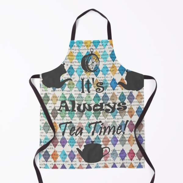 Item preview, It's Always Tea Time! - Colorful Watercolor Pattern - Alice In Wonderland designed and sold by maryedenoa.