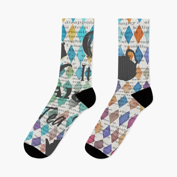 Item preview, It's Always Tea Time! - Colorful Watercolor Pattern - Alice In Wonderland designed and sold by maryedenoa.