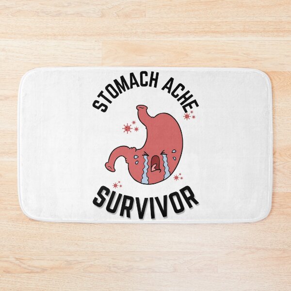 Item preview, Stomach Ache Survivor V4 Black-Tummy Ache Funny Illustrative designed and sold by MAEffects.