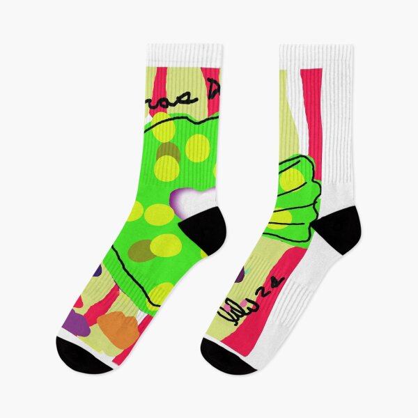 Item preview, Series: Sweet Mouths Neon green and yellow polka dots designed and sold by LileskaDiaz.