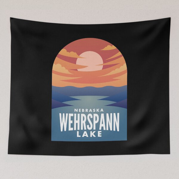 Aperçu de l'œuvre Wehrspann Lake NB Retro Sunset créée et vendue par HalpinDesign.