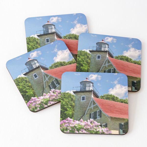 Item preview, Door County Eagle Bluff Lighthouse Lilacs designed and sold by Christopher Arndt.