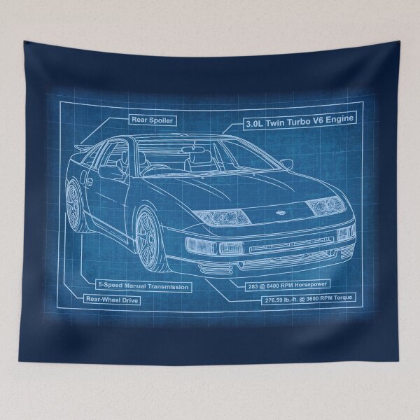 Item preview, Nissan 300ZX (Z32) FairladyZ Blueprint designed and sold by JDM Guyvit.