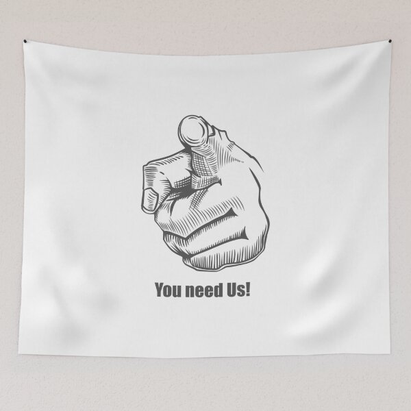 Item preview, you need us designed and sold by wineDsign.