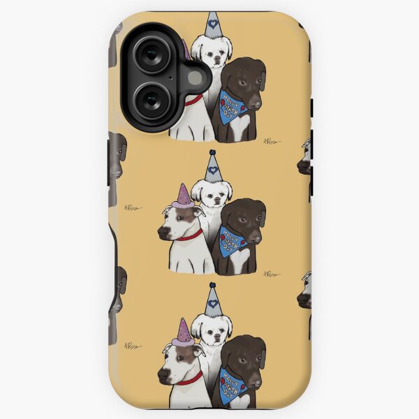 Happy Birthday Pups - Pet Commission 04 iPhone Tough Case