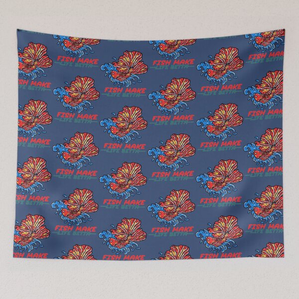 Item preview, Fish Make Life Betta  (17) designed and sold by Elbert97Brown.