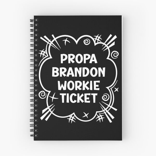 Item preview, PROPA BRANDON WORKIE TICKET a cheeky design for people from Brandon in the North East of England designed and sold by robimerch.