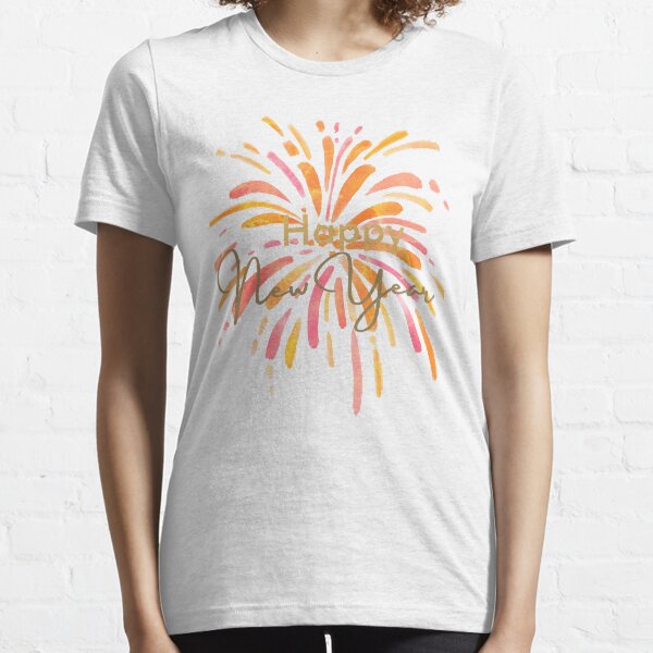 Item preview, Happy new year colorful firework greeting designed and sold by WikstromDesigns.