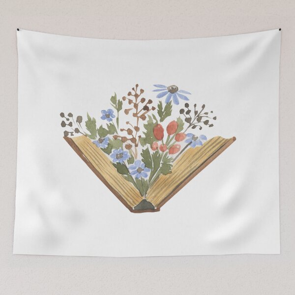 Item preview, Book with Blooming Flowers designed and sold by Faraprint3.
