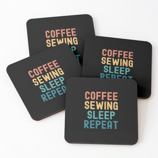 Item preview, Coffee Sewing Sleep Repeat - Funny Sewing & Coffee Gift designed and sold by kindxinn.