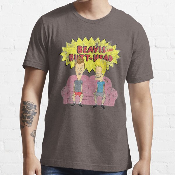 Beavis and Butthead / Distressed Couch Logo Graphic / Nachos On The Couch / Beavis and Butt-head Essential T-Shirt