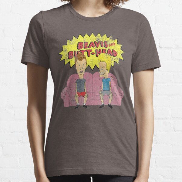 Beavis and Butthead / Distressed Couch Logo Graphic / Nachos On The Couch / Beavis and Butt-head Essential T-Shirt