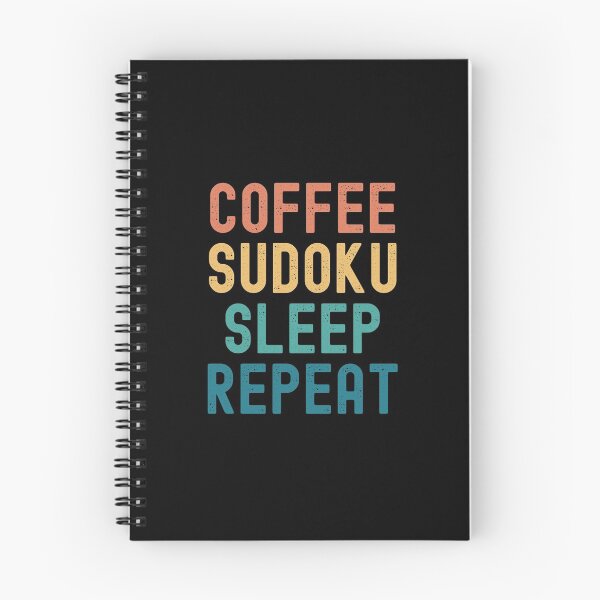 Item preview, Coffee Sudoku Sleep Repeat - Funny Sudoku & Coffee Gift designed and sold by kindxinn.