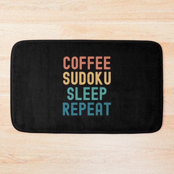 Item preview, Coffee Sudoku Sleep Repeat - Funny Sudoku & Coffee Gift designed and sold by kindxinn.