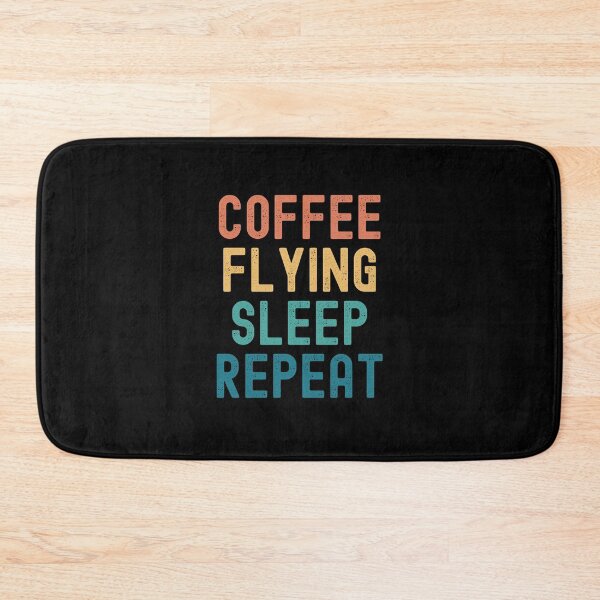 Item preview, Coffee Flying Sleep Repeat - Funny Flying & Coffee Gift designed and sold by kindxinn.