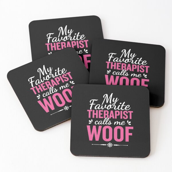 Item preview, My Favorite Therapist Calls Me Woof | Funny Therapy Dog Design (Pink) designed and sold by Printend _.