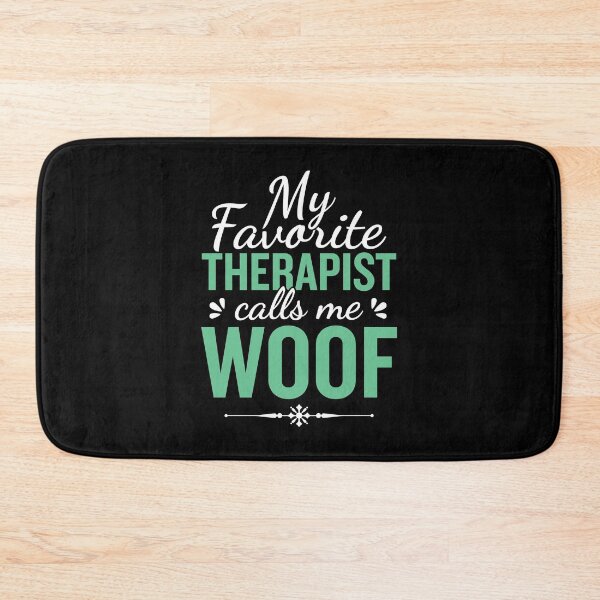 Item preview, My Favorite Therapist Calls Me Woof | Funny Therapy Dog Design (Green) designed and sold by Printend _.