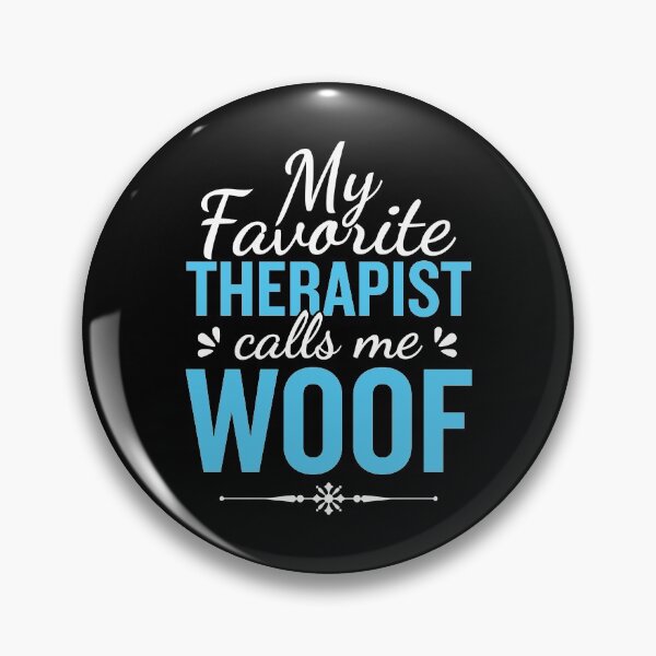 Item preview, My Favorite Therapist Calls Me Woof | Funny Therapy Dog Design (Blue) designed and sold by Printend _.