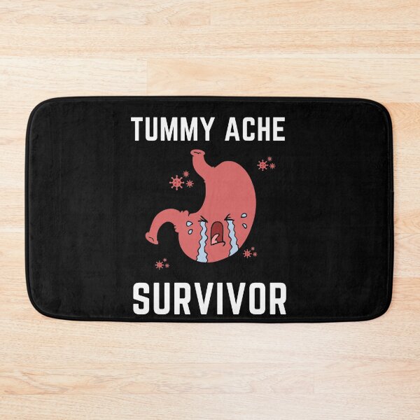 Item preview, Tummy Ache Survivor V4 White-Stomach Ache Funny Illustrative designed and sold by MAEffects.