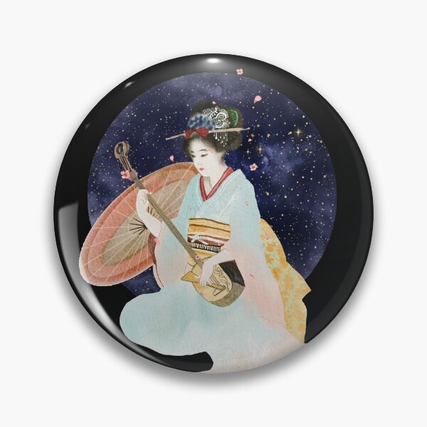 Item preview, Japanese Artwork, Geishas Playing Music, Sakura Falling  designed and sold by DearSunny.