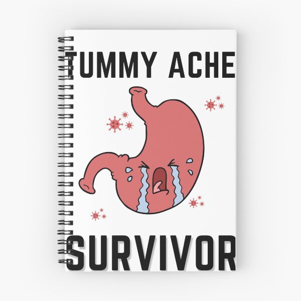 Item preview, Tummy Ache Survivor V4 Black-Stomach Ache Funny Illustrative designed and sold by MAEffects.