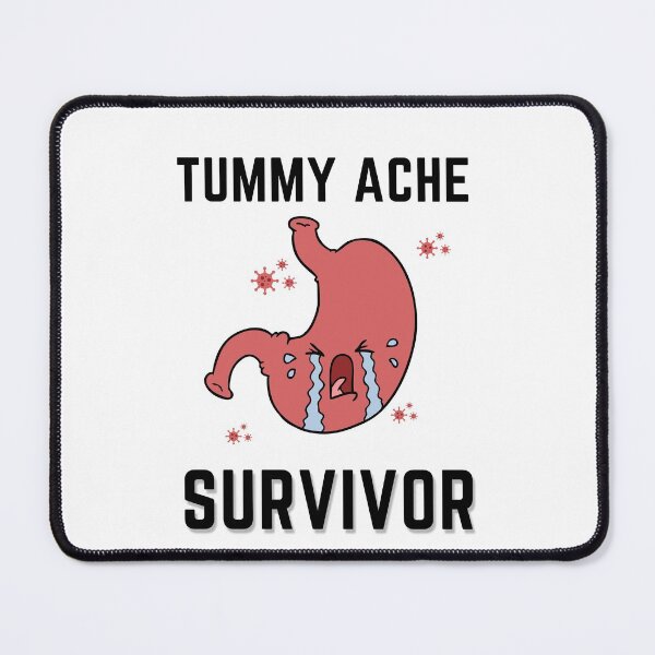 Item preview, Tummy Ache Survivor V4 Black-Stomach Ache Funny Illustrative designed and sold by MAEffects.