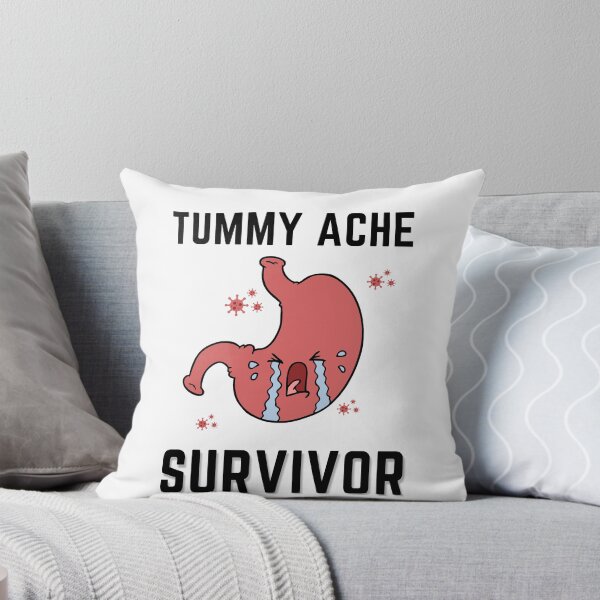 Item preview, Tummy Ache Survivor V4 Black-Stomach Ache Funny Illustrative designed and sold by MAEffects.