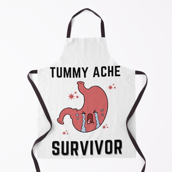 Item preview, Tummy Ache Survivor V4 Black-Stomach Ache Funny Illustrative designed and sold by MAEffects.