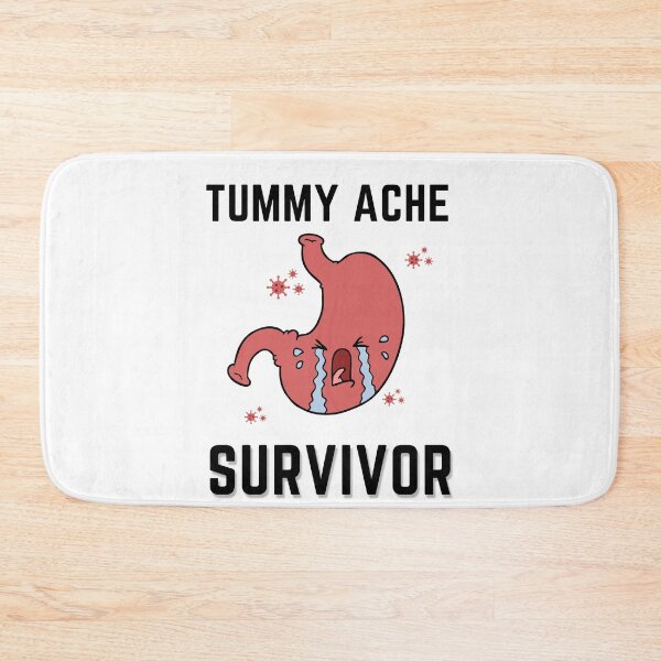 Item preview, Tummy Ache Survivor V4 Black-Stomach Ache Funny Illustrative designed and sold by MAEffects.