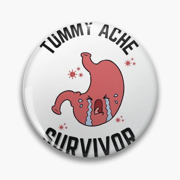 Item preview,  Tummy Ache Survivor V4 Black-Stomach Ache Funny Illustrative designed and sold by MAEffects.