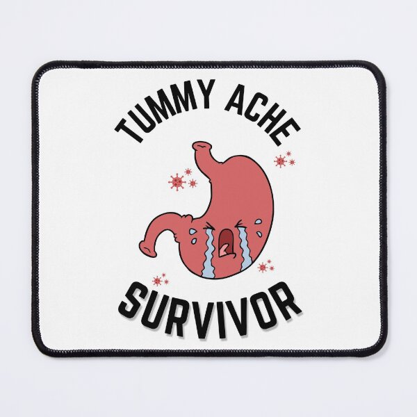 Item preview,  Tummy Ache Survivor V4 Black-Stomach Ache Funny Illustrative designed and sold by MAEffects.