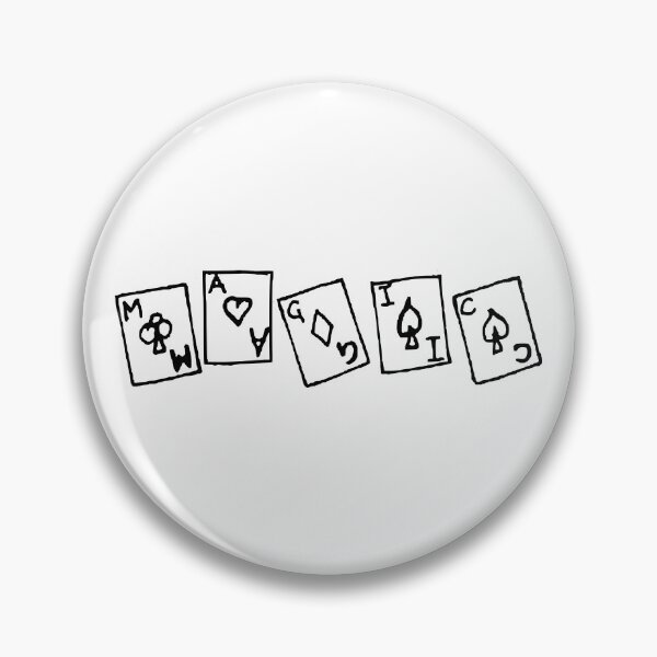 Item preview, magic written with poker cards simple design designed and sold by artirio.