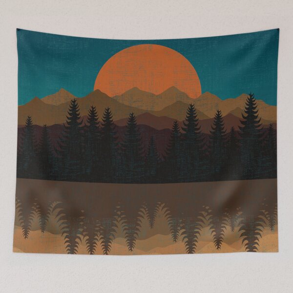Item preview, Adventure Is Calling - Sandy Orange Mountains - Sunset - #12 designed and sold by WildBerryMount.