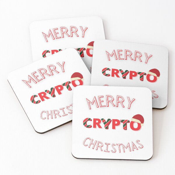 Item preview, Merry Crypto Christmas-White Background  designed and sold by Trendi61.