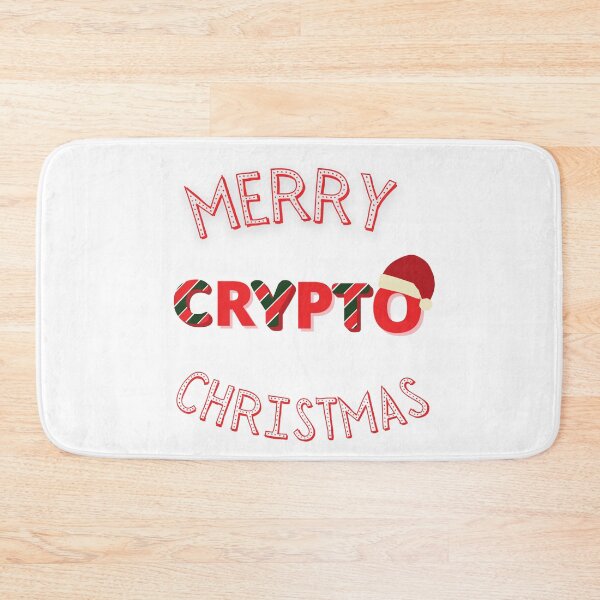 Item preview, Merry Crypto Christmas-White Background  designed and sold by Trendi61.