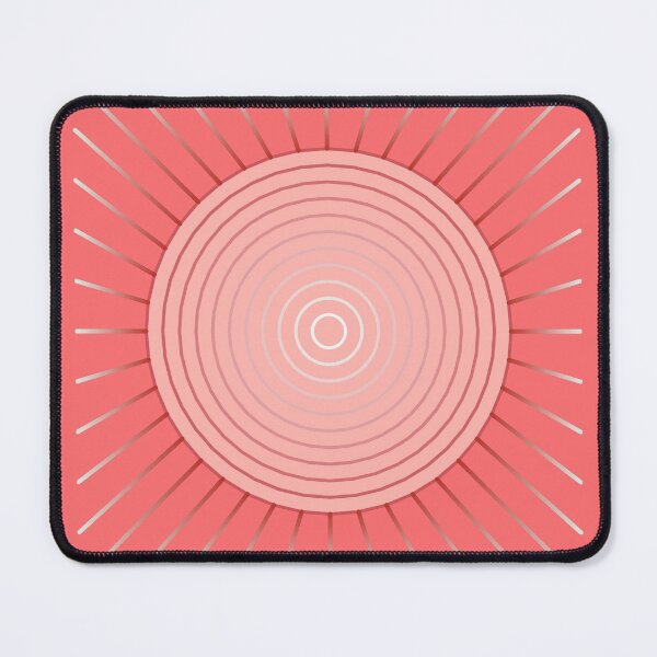 Item preview, Geometric Sunburst, Deep Coral Pink designed and sold by Marymarice.